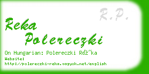 reka polereczki business card